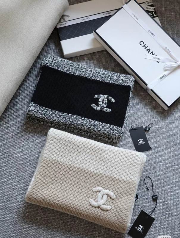 Chanel scarf 33X170cm 100%羊绒 E33